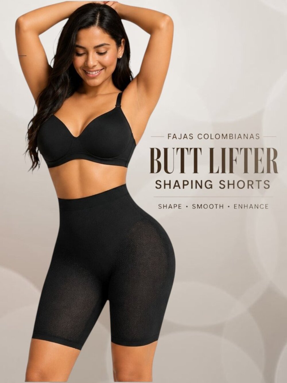 Fajas Colombianas Butt Lifter Shapewear High Waist Seamless Shaping Shorts
